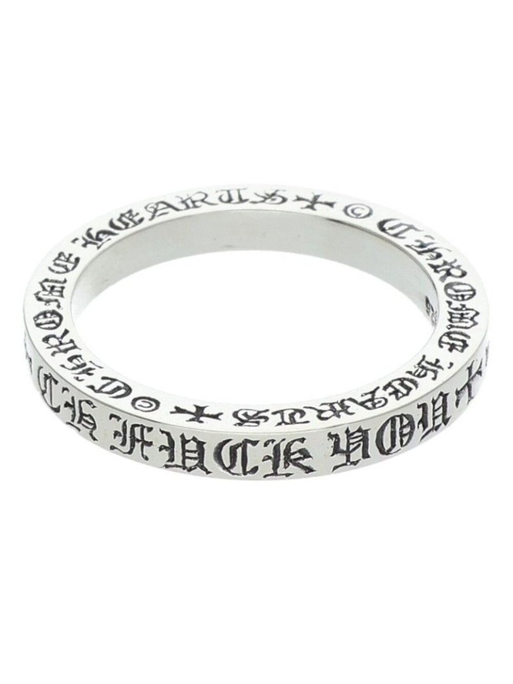Chrome Hearts Spacer Fckyou Silver Ring